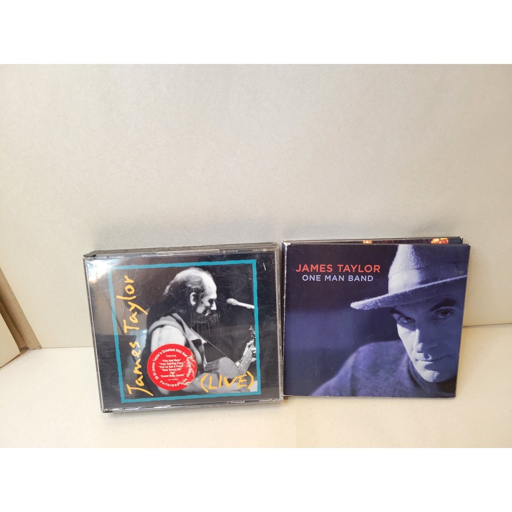 James Taylor CD Lot One Man Band CD DVD and Live 2-CD Set Columbia Hear Music